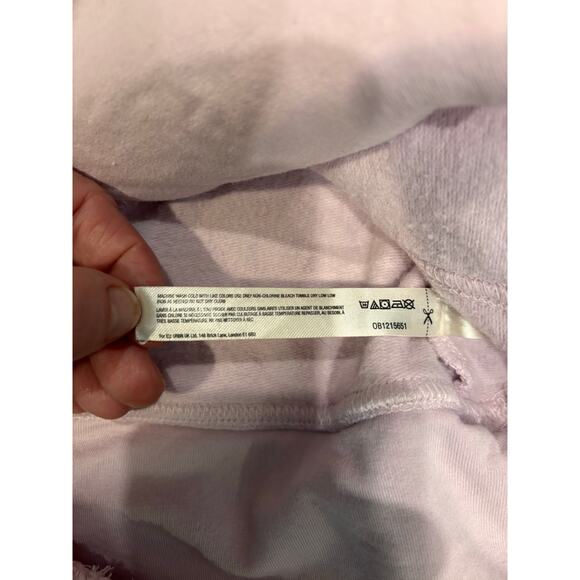 Free people inspire crop tee sweatshirt womens XS. Lavender, raw edge seaming - Picture 8 of 12